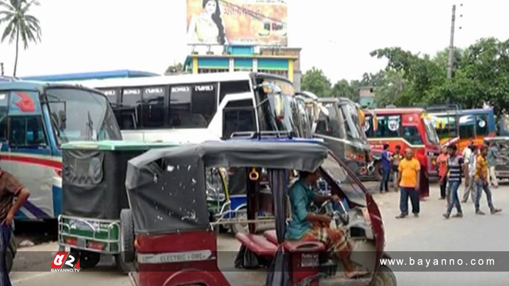 সুনামগঞ্জ-সিলেট সড়কে বাস বন্ধ ২ দিন