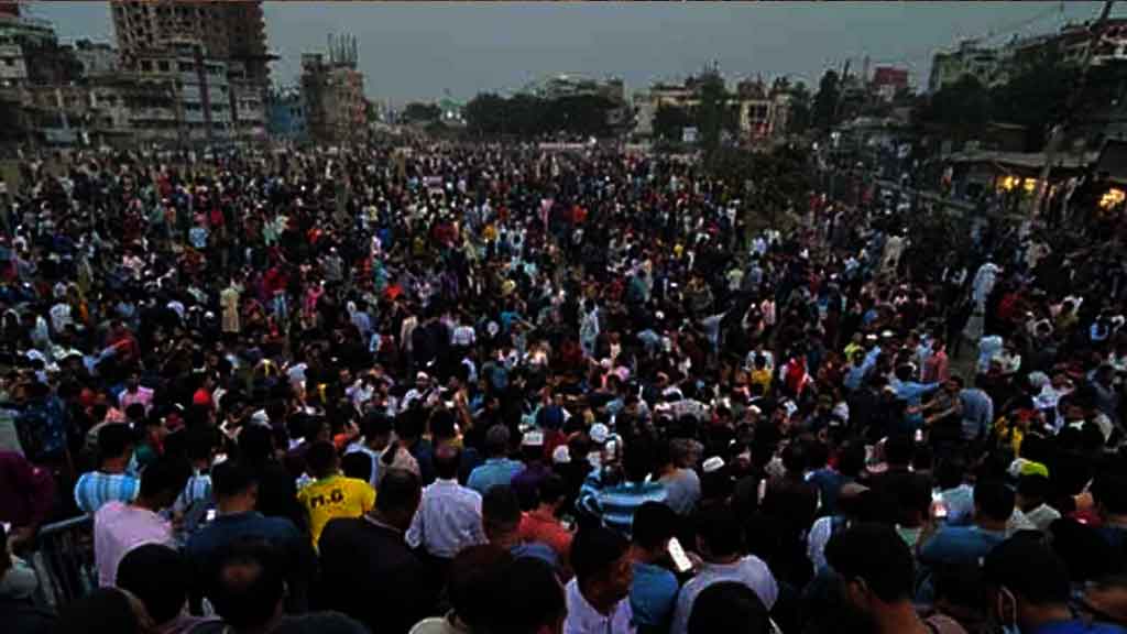 গোলাপবাগ মাঠে বাড়ছে বিএনপি নেতাকর্মীদের সমাগম