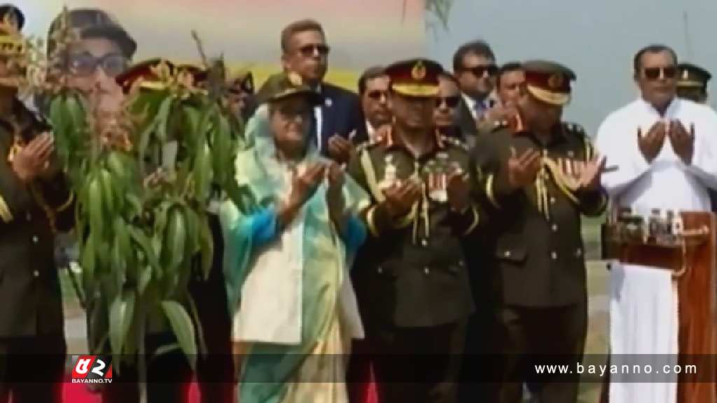 মিঠামইনে প্রধানমন্ত্রী, উদ্বোধন করলেন মো. আবদুল হামিদ সেনানিবাস