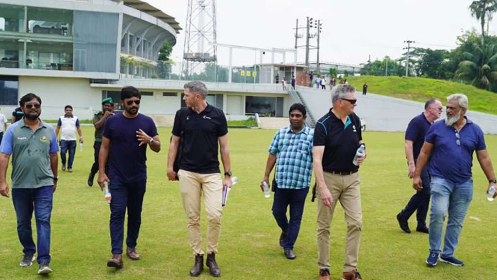 সিলেটের স্টেডিয়াম পরিদর্শনে সন্তুষ্ট নিউজিল্যান্ডের প্রতিনিধি দল