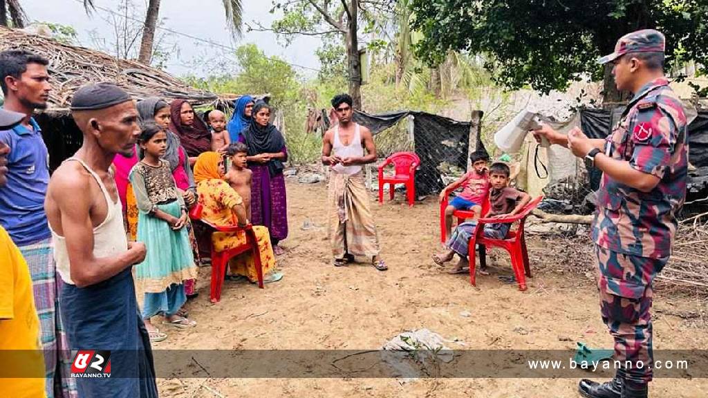 ঘূর্ণিঝড় মোখা মোকাবিলায় মাঠে নেমেছে বিজিবি