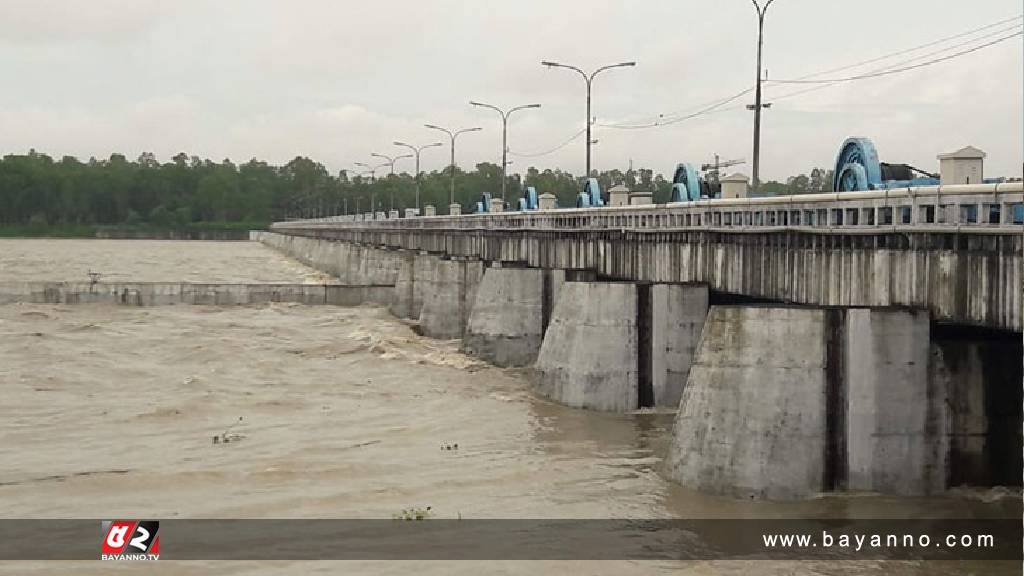 তিস্তায় পানি বৃদ্ধি হওয়ায় খুলে দেয়া হলো ৪৪ গেট