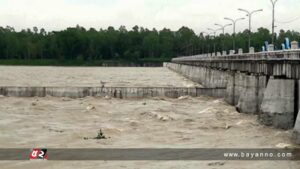 পাহাড়ি ঢলে পানি বাড়ছে তিস্তার