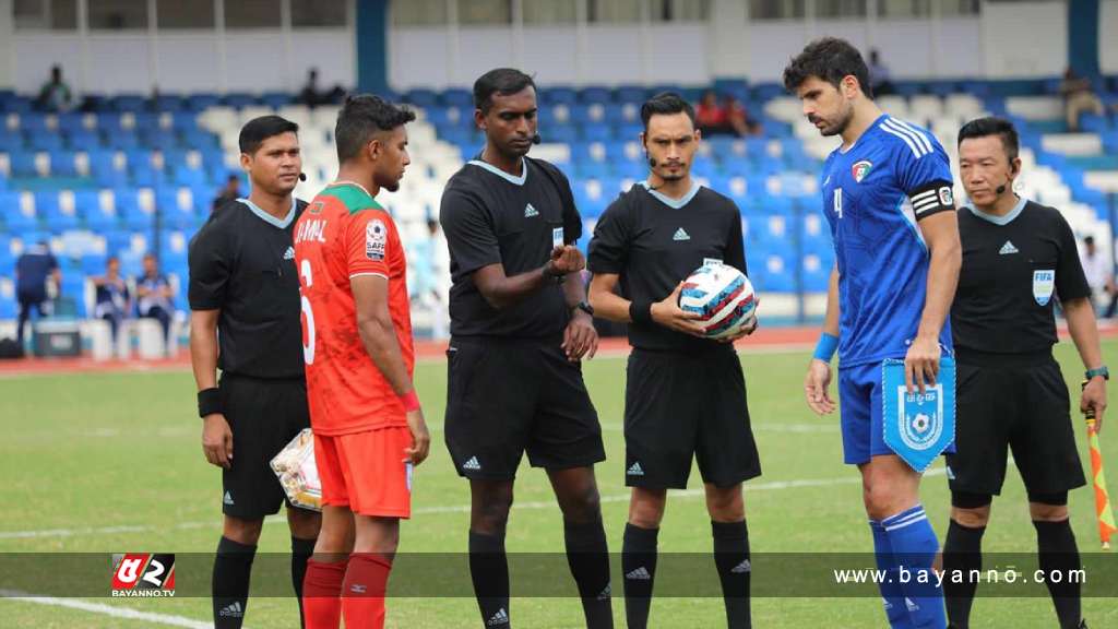 নির্ধারিত সময় শেষে গোলশূন্য বাংলাদেশ-কুয়েত