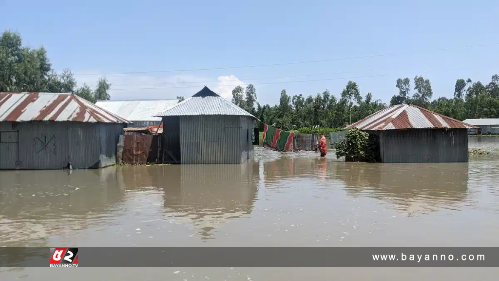 কুড়িগ্রামে অধিকাংশ নদীর পানি বিপৎসীমার ওপরে