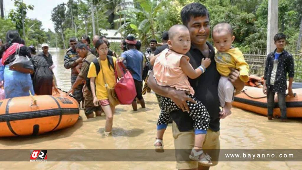 আসামে বন্যা, ক্ষতিগ্রস্ত ২ লাখ মানুষ