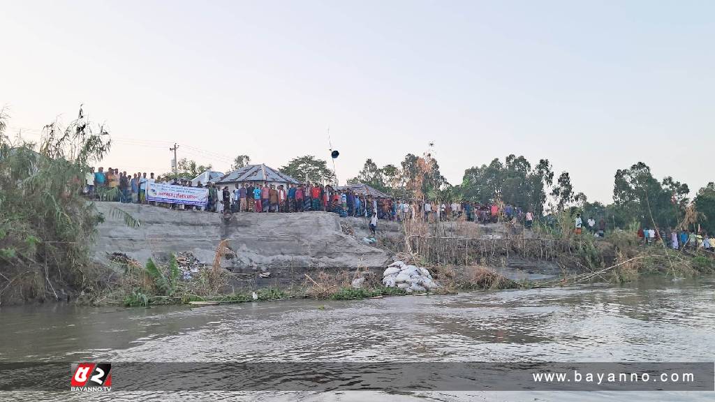 ব্রহ্মপূত্র নদের ভাঙন ঝুঁকিতে পাগলার বাজার