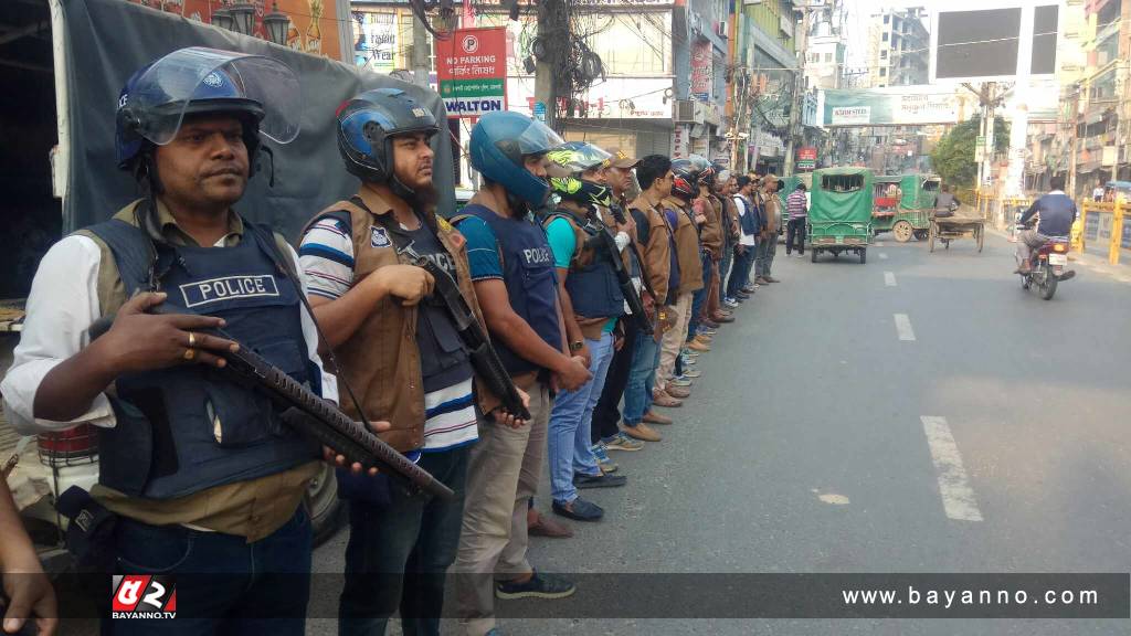 রাজশাহীতে নিরুত্তাপ হরতাল, পুলিশের দখলে মাঠ