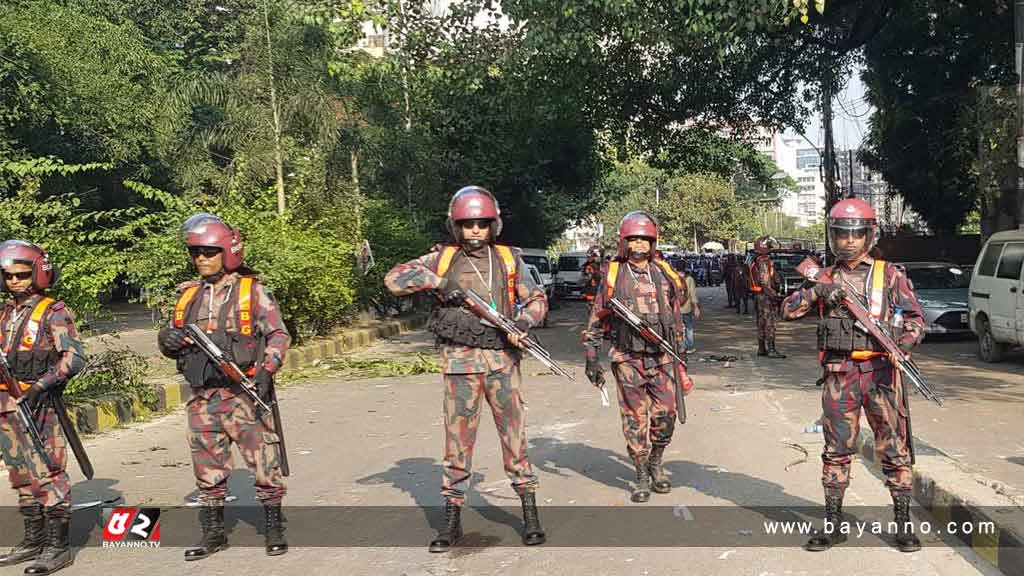 পরিস্থিতি নিয়ন্ত্রণে রাজধানীতে ১০ প্লাটুন বিজিবি মোতায়েন