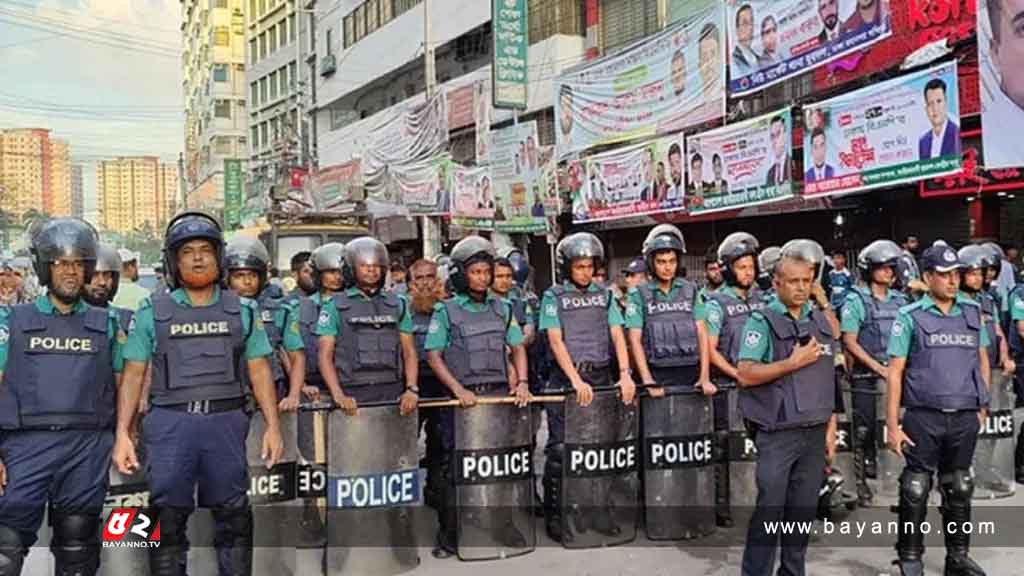 বিএনপির সমাবেশ ঘিরে মোড়ে মোড়ে সতর্ক পুলিশ