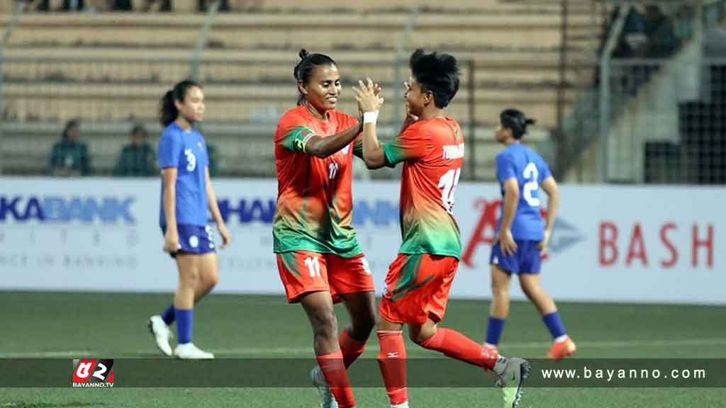 সিঙ্গাপুরকে ৮-০ গোলে হারালো বাংলাদেশের মেয়েরা