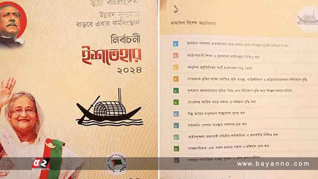 ১১টি বিষয়কে প্রাধান্য দিয়ে আওয়ামী লীগের ইশতেহার