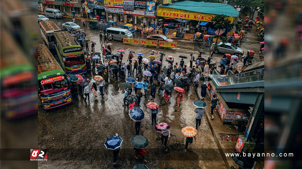 ঢাকায় ছয় ঘণ্টায় ৭১ মি.মি. বৃষ্টিপাত