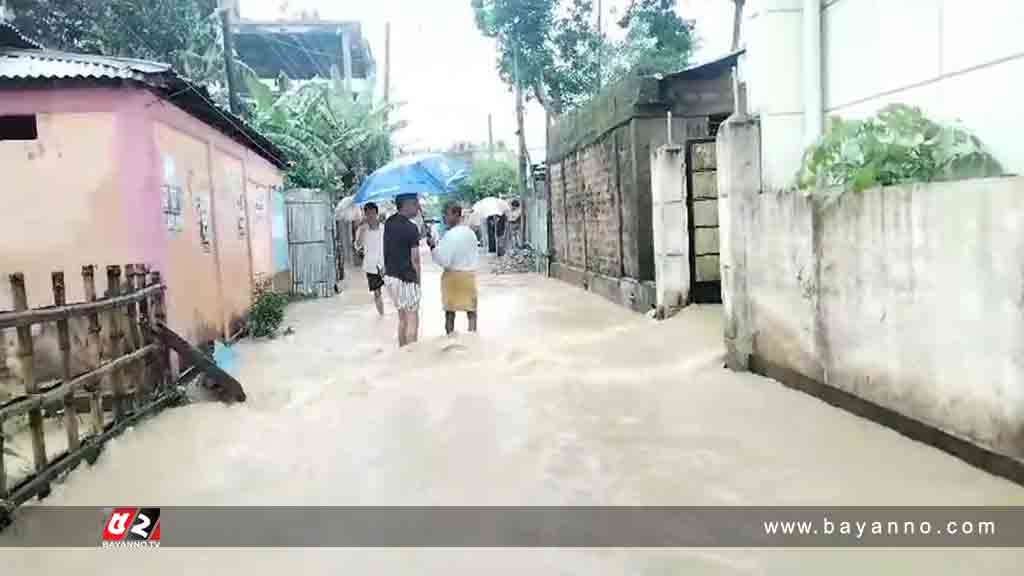 শ্রীমঙ্গলে পানিবন্দী হাজারো মানুষ, বিপর্যস্ত জনজীবন