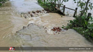 সুনামগঞ্জে বন্যায় ক্ষতিগ্রস্ত সড়ক, দুর্ভোগ চরমে