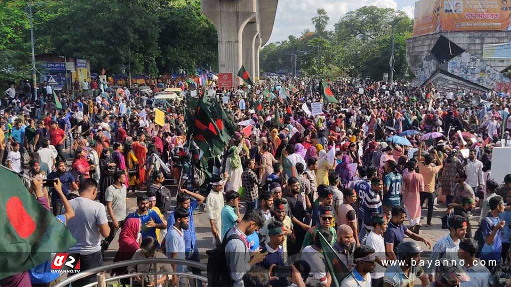 কোটা বাতিলের দাবিতে শাহবাগে অবস্থান, রাস্তায় তীব্র যানজট